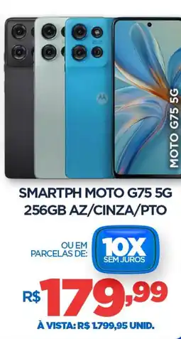DB Supermercados Smartph moto g75 5g 256gb az/cinza/pto oferta