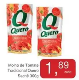 Molho de Tomate Tradicional Quero Sachê