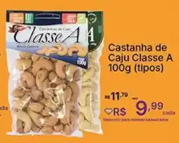 Castanha de Caju Classe A (tipos)