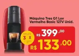Máquina Tres G1 Lov Vermelho Basic 127V Unid.