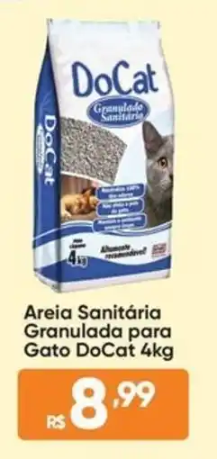 Atacado Vem Areia Sanitária Granulada para Gato DoCat oferta