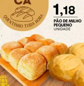 Mercadão Atacadista Pão de milho pequeno unidade oferta