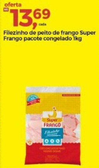 Frangolândia Filezinho de peito de Frango Super Frango pacote congealado 1kg oferta