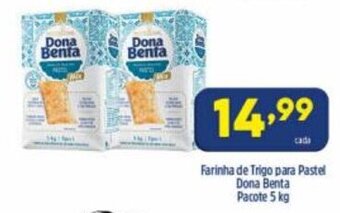 Arena Atacado Farinha de Trigo para Pastel Dona Benta pacote 5kg oferta