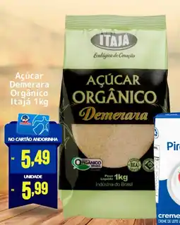 Andorinha Hipermercado Açúcar Demerara Orgânico Itajá oferta