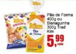 Negreiros Pão de Forma ou Bisnaguinha Trad Kim oferta