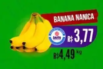 Saito Supermercados Banana nanica oferta