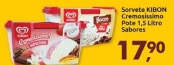Supermercados Nori Sorvete Kibon Cremosissimo pote 1.5L sabores oferta
