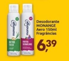 Desodorante Monange Aero 150ml fragrancias