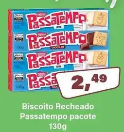 Biscoito Recheado Passatempo pacote 130g