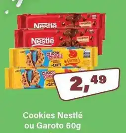 Rede Supermarket Cookies Nestlé ou Garoto 60g oferta