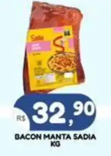 Bramil Supermercados Bacon manta sadia oferta