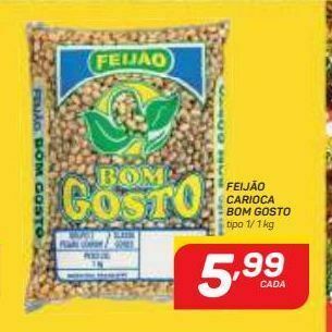 GBarbosa Feijão carioca bom gosto tipo 1 / 1 kg oferta