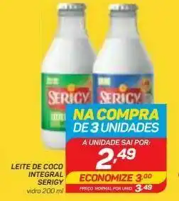 GBarbosa Leite de coco integral serigy 200ml oferta