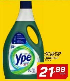GBarbosa Lava-roupas líquido ypê power act 3 litros oferta
