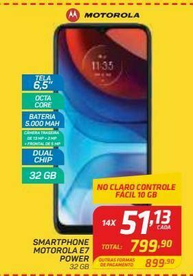 GBarbosa Smartphone motorola e7 power 32 gb oferta