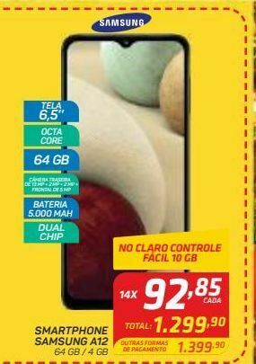 GBarbosa Smartphone samsung a12 64 gb / 4 gb oferta