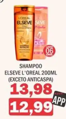 Supermercados Mendonça Shampoo elseve l'oreal oferta