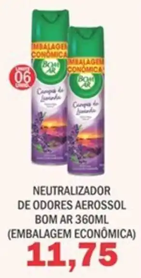 Supermercados Mendonça Neutralizador de odores aerossol bom ar oferta