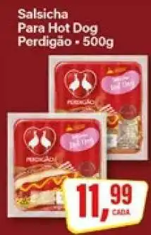 Rede Supermarket Salsicha Para Hot Dog Perdigão - 500g oferta
