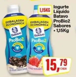 Rede Supermarket Iogurte Líquido Batavo ProBio2 Sabores oferta