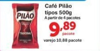 Roldão Cafe Pilao tipos 500g oferta