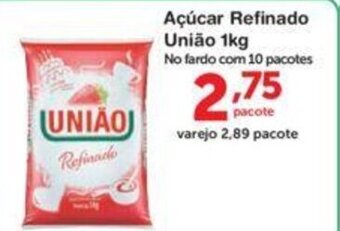 Roldão Acucar refinado Uniao 1kg oferta