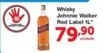 Roldão Whisky Johnnie Walker Red Label 1L oferta