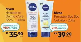 Drogaria São Paulo Nivea Hidratante Derma Care Body Nivea Firmador Bye Bye Celulite oferta