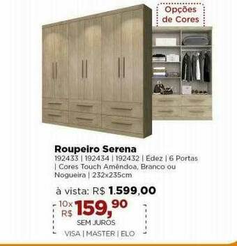 Lojas TaQi Roupeiro Serena oferta