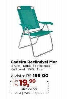 Lojas TaQi Cadeira Reclinavel Mor oferta
