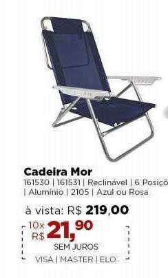 Lojas TaQi Cadeira Mor 161530 161531 oferta