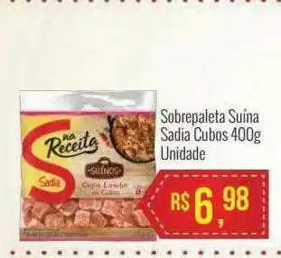 Mart Minas Sobrepaleta Suína Sadia Cubos oferta