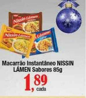 Supermercados Unidos Macarrão Instantâneo Nissin Lámen Sabores oferta