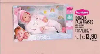 Zema Boneca Fala Frases Bombola oferta