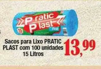 Sacos Para Lixo Pratic Past Com 100 Unidades