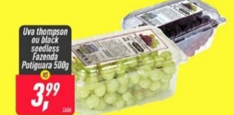 Frangolândia Uva Thompson ou Black seedless Fazenda Potiguara 500g oferta