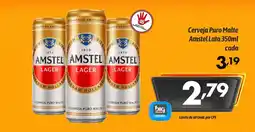 Supermercados Big Compra Cerveja Puro Malte Amstel Lata cada oferta