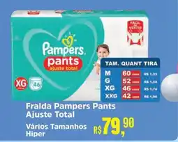 Supermercados Mateus Fralda Pampers Pants Ajuste Total oferta