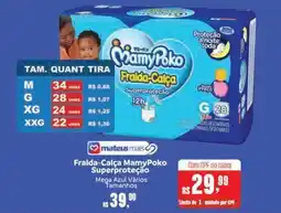 Supermercados Mateus Fralda-Calça MamyPoko Superproteção oferta