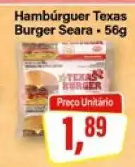 Rede Supermarket Hambúrguer Texas Burger Seara 56g oferta