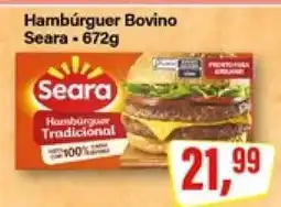 Rede Supermarket Hambúrguer Bovino Seara oferta