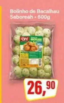 Rede Supermarket Bolinho de Bacalhau Saboreah oferta