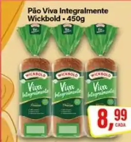Rede Supermarket Pão Viva Integralmente Wickbold - 450g oferta