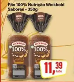 Rede Supermarket Pão 100% Nutrição Wickbold Sabores oferta