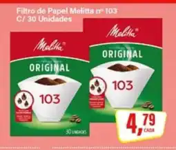 Rede Supermarket Filtro de Papel Melitta nº 103 C/ 30 Unidades oferta
