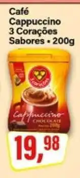 Rede Supermarket Café Cappuccino 3 Corações Sabores oferta