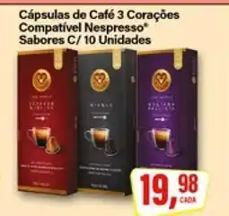Rede Supermarket Cápsulas de Café 3 Corações oferta