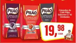 Rede Supermarket Cápsulas de Café Pilão Sabores C/ 10 Unidades oferta