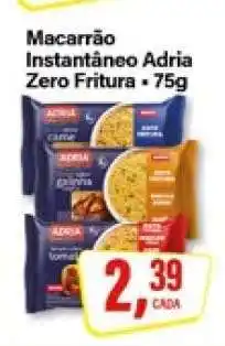 Rede Supermarket Macarrão Instantâneo Adria Zero Fritura 75g oferta